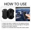 Car Sponge Wipe, Windshield Drain Window Brightening Portable Reinforced Glass Cleaning Sponge
