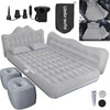 Umbrauto 29.53in/75cm Wide Car Air Mattress – Inflatable SUV, Truck & Van Back Seat Camping Bed with Pump & Pillows, Gray