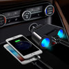 12V/24V Dual USB Car Splitter – QC3.0 Charger & LED Voltmeter Power Socket