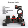Motorcycle & Bicycle Phone Mount – Adjustable Handlebar Holder for 4–6.5” Phones