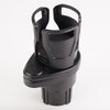 Cross-Border Bestseller Multi-Functional Car Water Cup Holder (Carbon Fiber Black), 1 Split 2 Double-Layer Storage Rotating Car Beverage Cup Holder In Stock