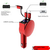 Vogek 60W 3-in-1 Car Charger – Super Fast Telescopic Charging Cable Adapter